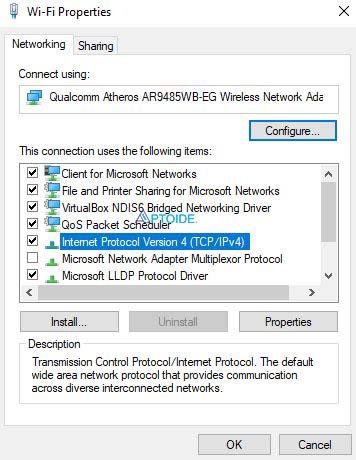 setting DNS di laptop